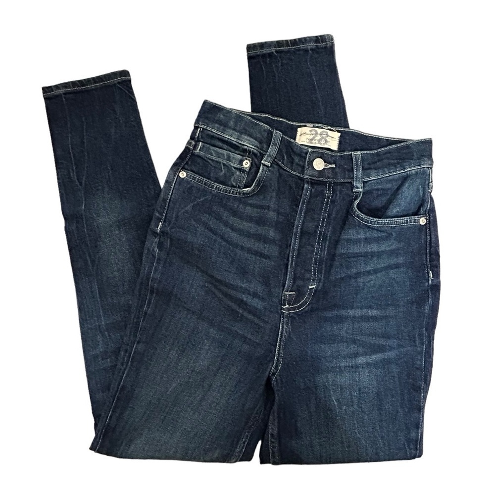 We The Free Dark Wash High Rise Skinny Jeans - Picture 4 of 16